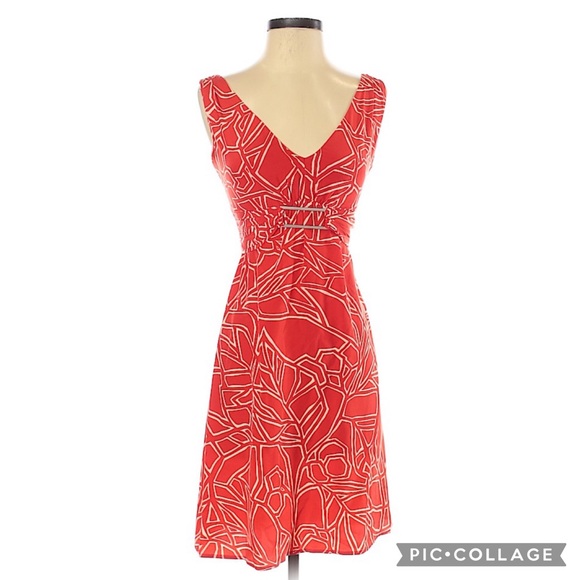 Beth Bowley Dresses & Skirts - Beth Bowley Red Silk Dress Size 2